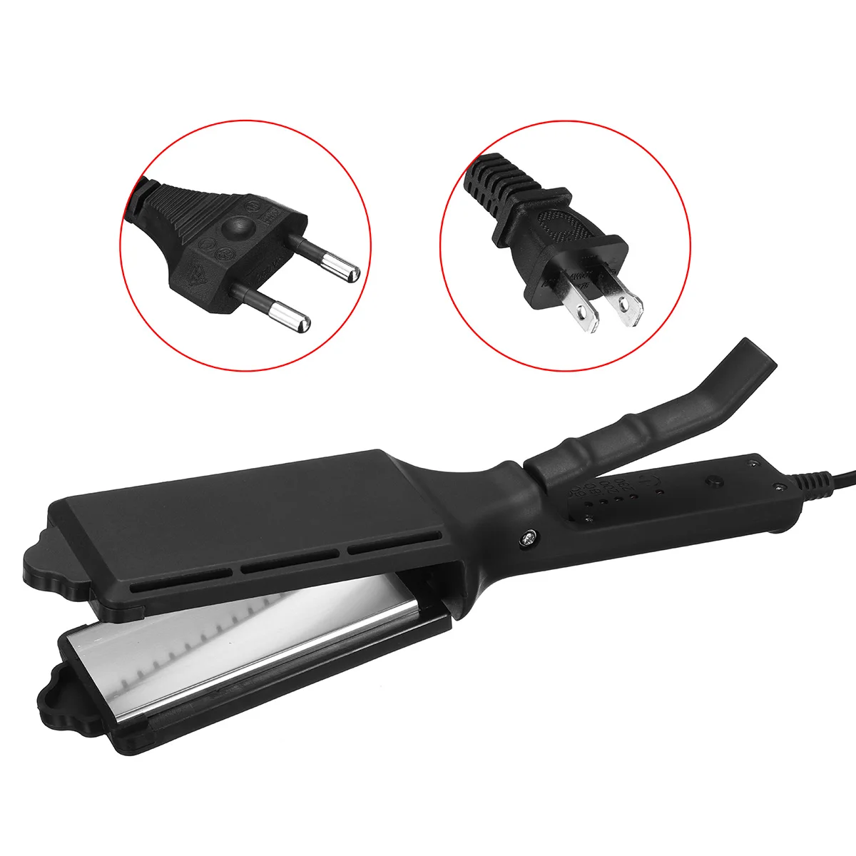 

Hair Straightener Corn Electric Hair Curler Ceramic Straighter Chapinha Straightening Corrugated Curling Styling Tools 2.5m cord