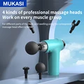 MUKASI LCD Display Pulse Massage Gun Electric Massager Deep Muscle Relaxation For Body Neck Shoulder Back Fitness Pain Relief