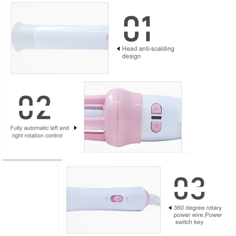 

Automatic Hair Curler Spin N Hair Curling Wand Rotate Roller Big Wave Heating Ceramic Iron Hair Curl Styler Salon Styling Tool