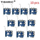 Плата усилителя TISHRIC PCIE 1-4, 5-10 шт., Pci Express усилитель, PCI-E 1x до 4 портов, концентратор Usb Pcie, Райзер, плата расширения