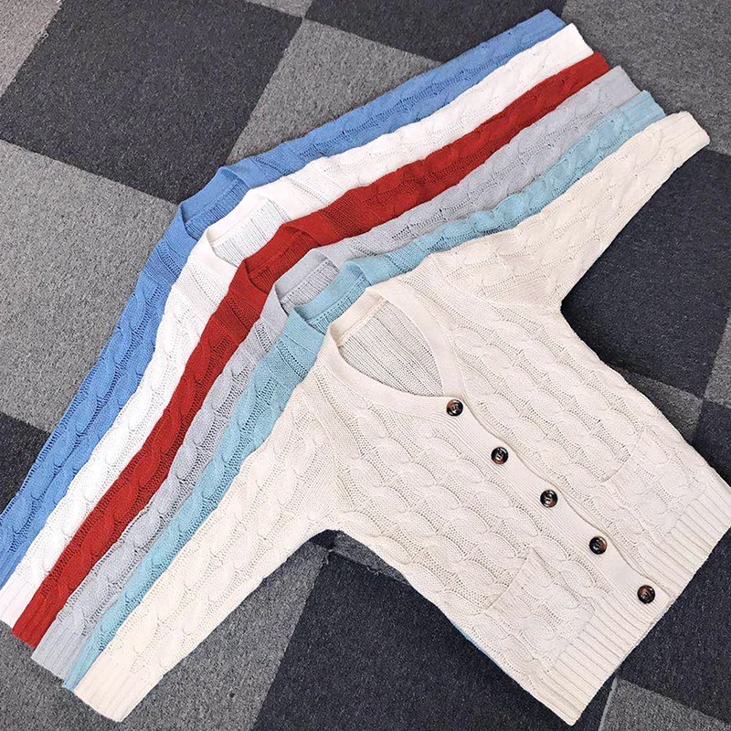 

2020 Autumn Winter Cardigans Women Fashion Candy Color Long Sleeve Knitted Cardigan Warm Pocket Loose Sweater Coat Casual Jumper