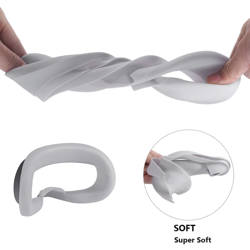 

3in1 EVA Dustproof Lens Anti Scratch Case Silicone Anti-sweat Eye Cover Pad Skin for Oculus Quest 2 VR Headset Glasses