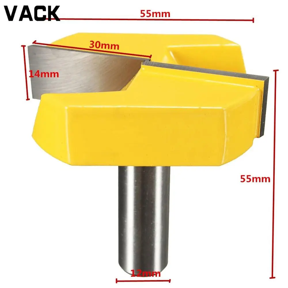 

VACK 8mm 12mm 1/2 Shank Bottom Cleaning Router Bit Straight Bit Wood Clean carbide Milling Cutters For Wood Woodworking Bits