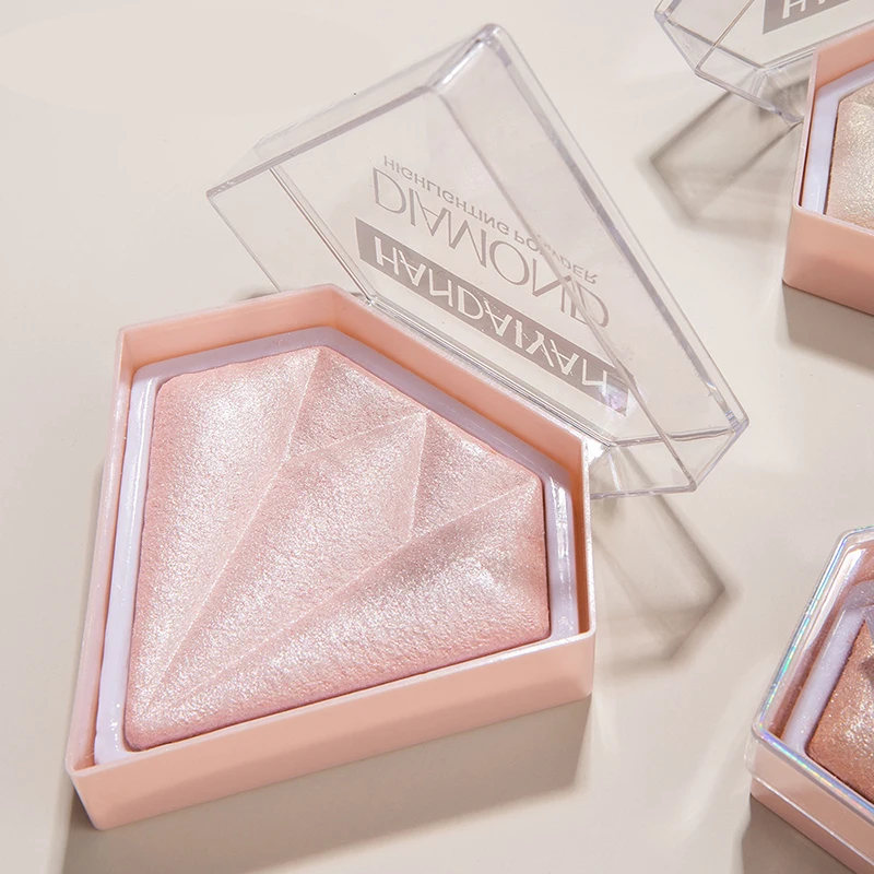 Блестящая палитра теней для век Мерцающая светящаяся пудра розовое золото