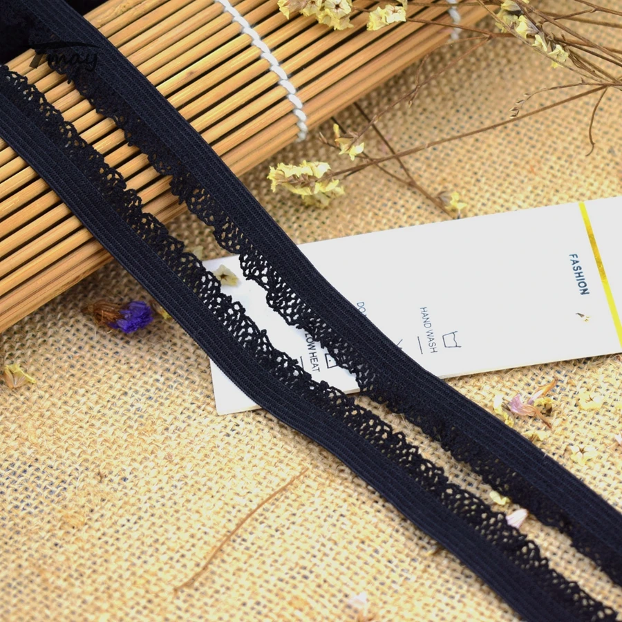 Эластичные нейлоновые эластичные ленты #1577 черного цвета нижнее белье для брюк