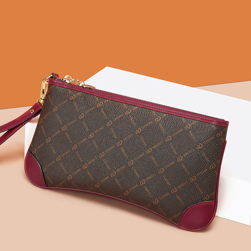 

Cnoles New Fashion PVC Wallet Clutch Women's Large Capacity Purse Phone Wallet Female Case Phone Pocket