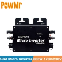 smart micro inverter with communication wifi monitoring 120v 230v dcac grid tie mppt solar converter gtb 600w 22 50v waterproof