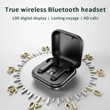 True Wireless Headphones for Xiaomi Redmi Air 5.0 Dots LED Display Sports Earphone with Mic HD Sound Headset for Honor Samsung
