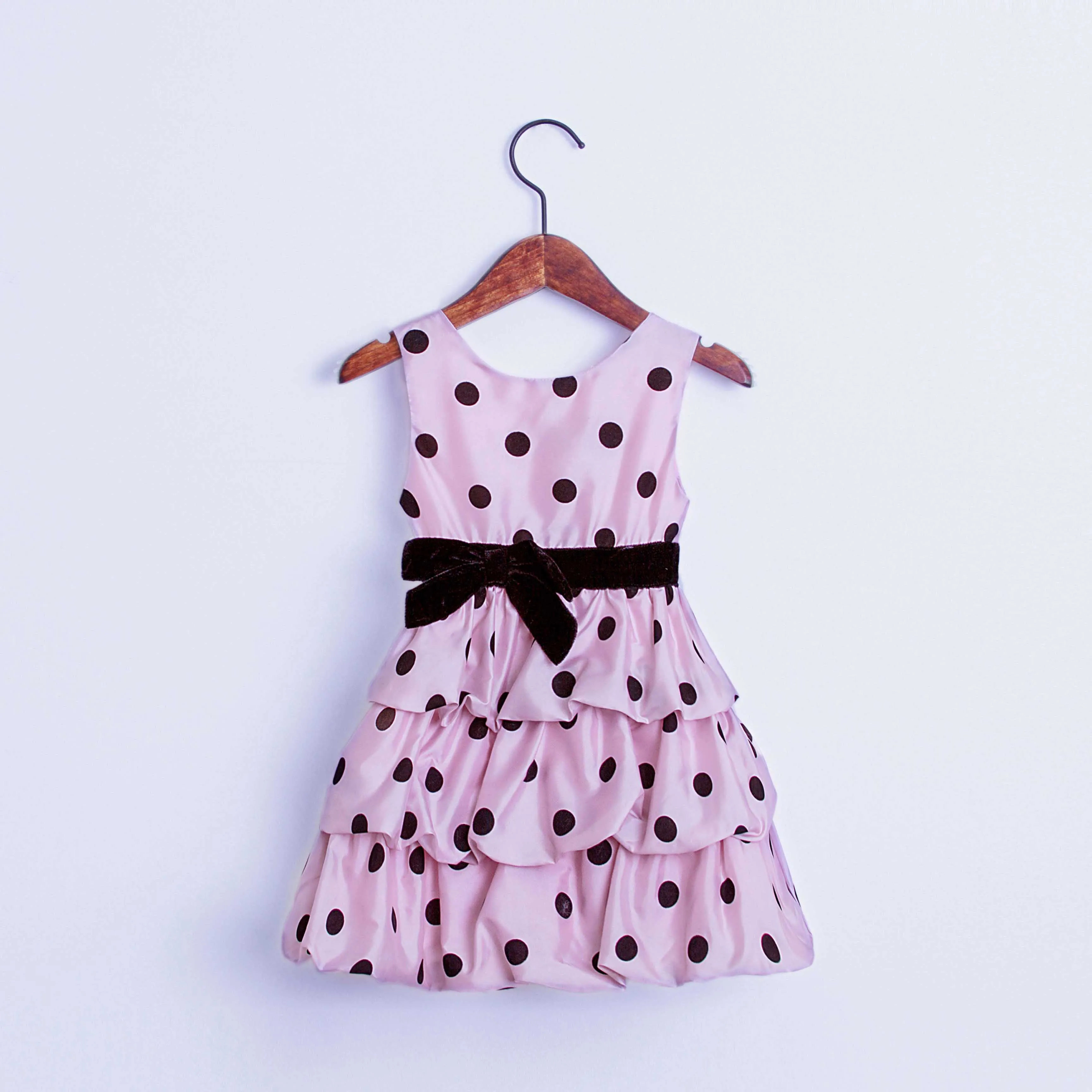 Детские Платье для девочек летние детские в горошек платье принцессы красного и