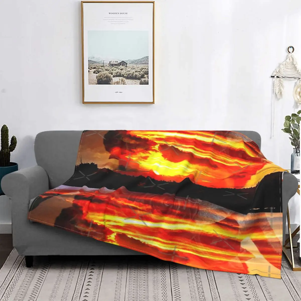 

Manta de algodón a cuadros para cama, manta de muselina para sofá, a cuadros, se esconde detrás de la puesta de sol