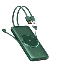 Vogek 20000mAh Qi Wireless Charger Power Bank with Cable USB Fast Charging Powerbank  for iPhone X 11 Pro HUAWEI Mate 30