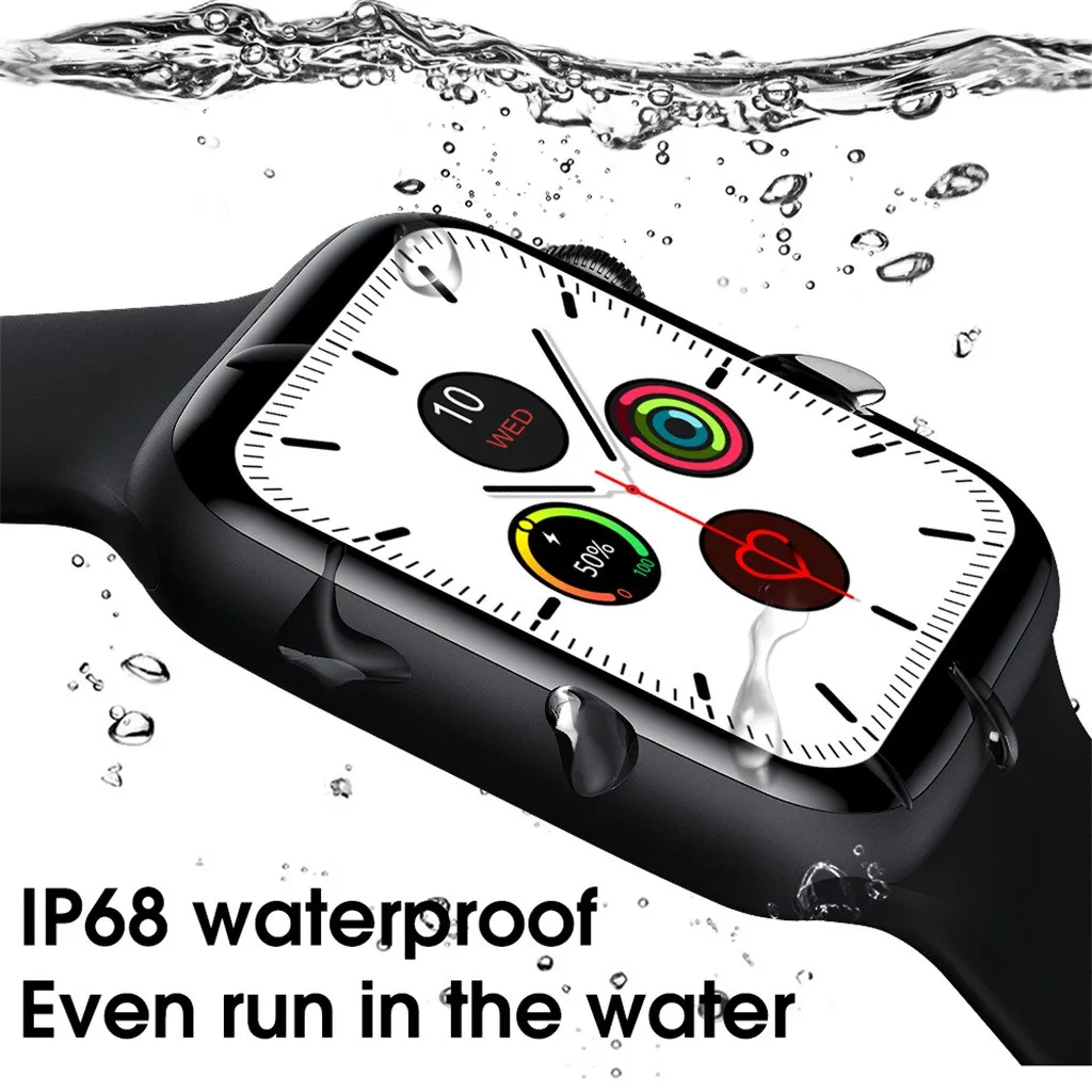 

1.75 Inch Smart Watch Ladies Men Full Touch Fitness Tracker Blood Pressure Smart Clock Ladies