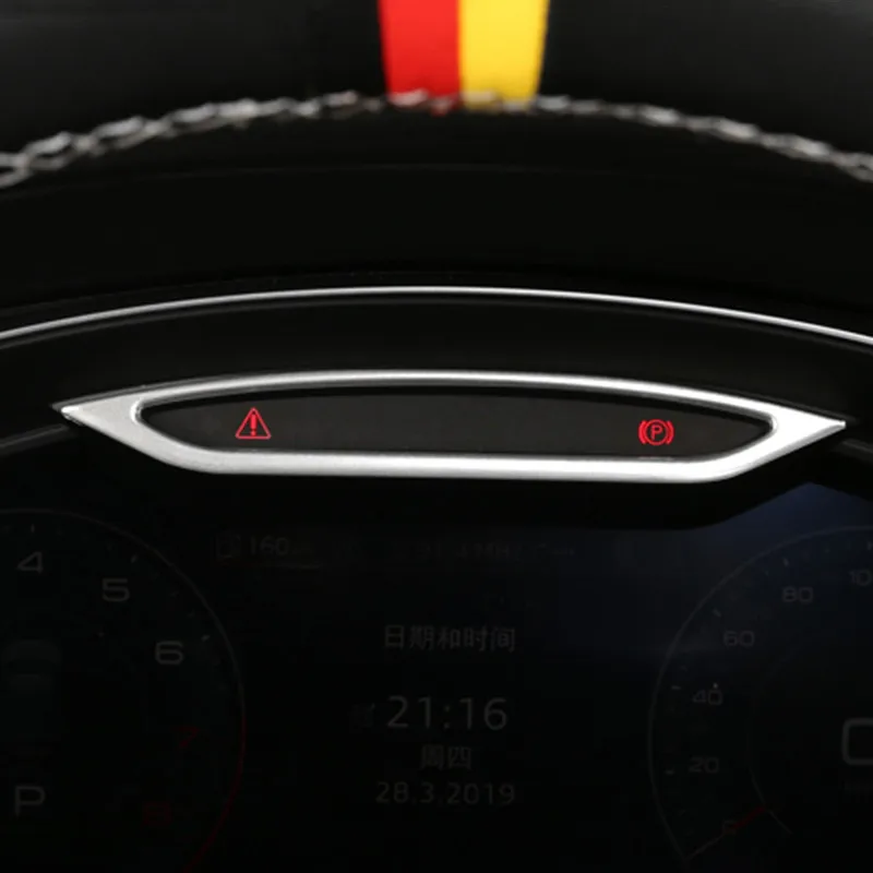 Автомобильный Стайлинг оформление руля задняя панель наклейка для Audi A6 C8 2019