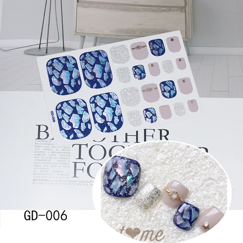 1 лист голографические наклейки для ног|Стикеры и наклейки| |