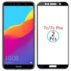 Защитное закаленное стекло 9d для huawei honor 7c pro, Защита экрана для honor 7c 7cpro honer onor hono honr 7 c c7, защитная пленка