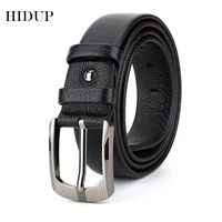 hidup solid 1st layer quality cowhide cow skin belts pin buckle leather belt for men clothing accessories 3 8cm width nwj419