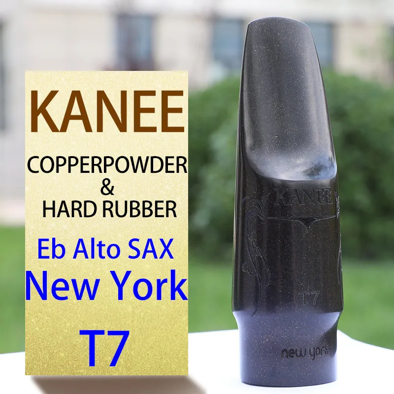 Kanee медный порошок и жесткий резиновый мундштук Eb Alto sax мундштук Bb Tenor sax мундштук Pop/Jazz - Цвет: Alto NY T7