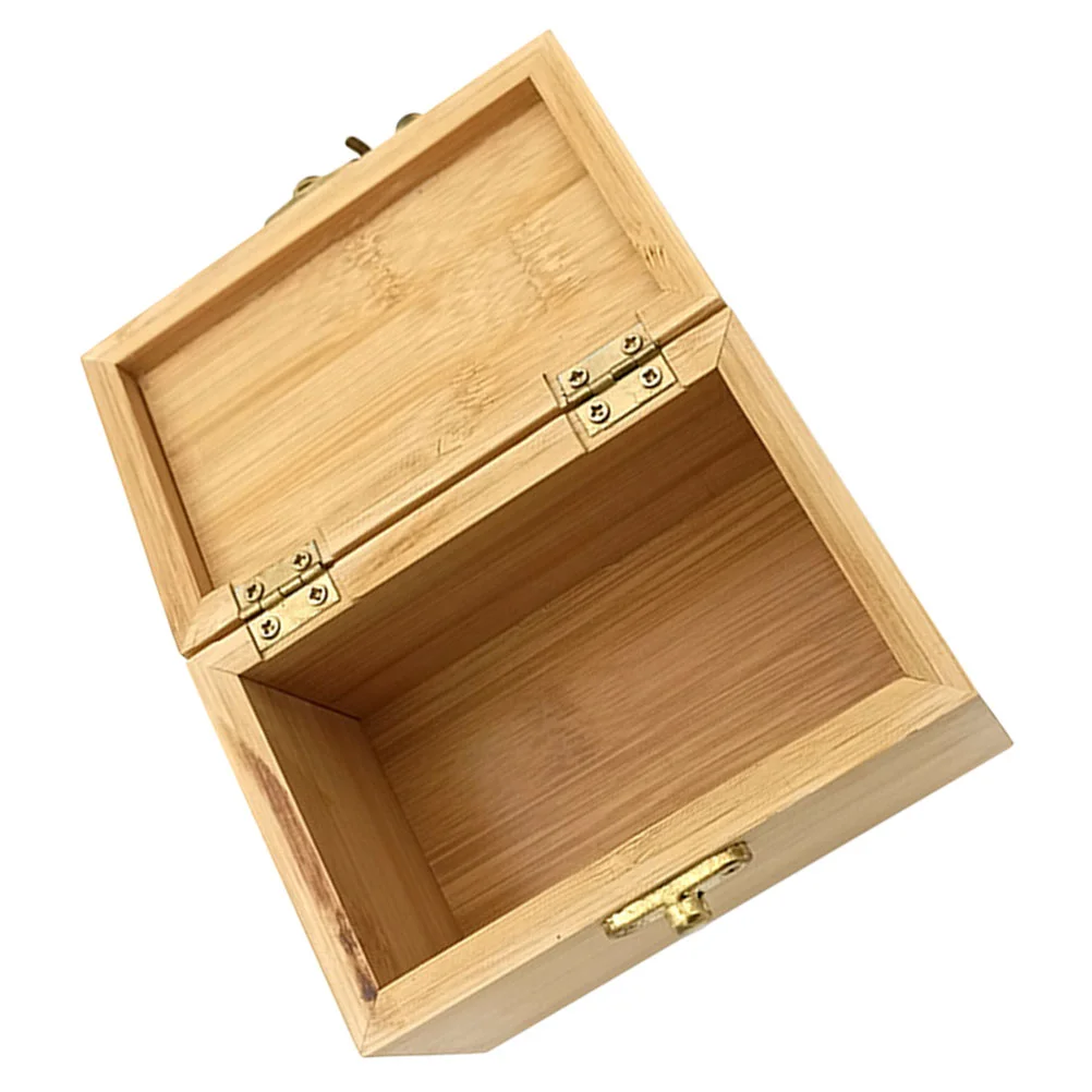 

1pc Household Storage Container Bamboo Sundries Storage Box Square Organizer