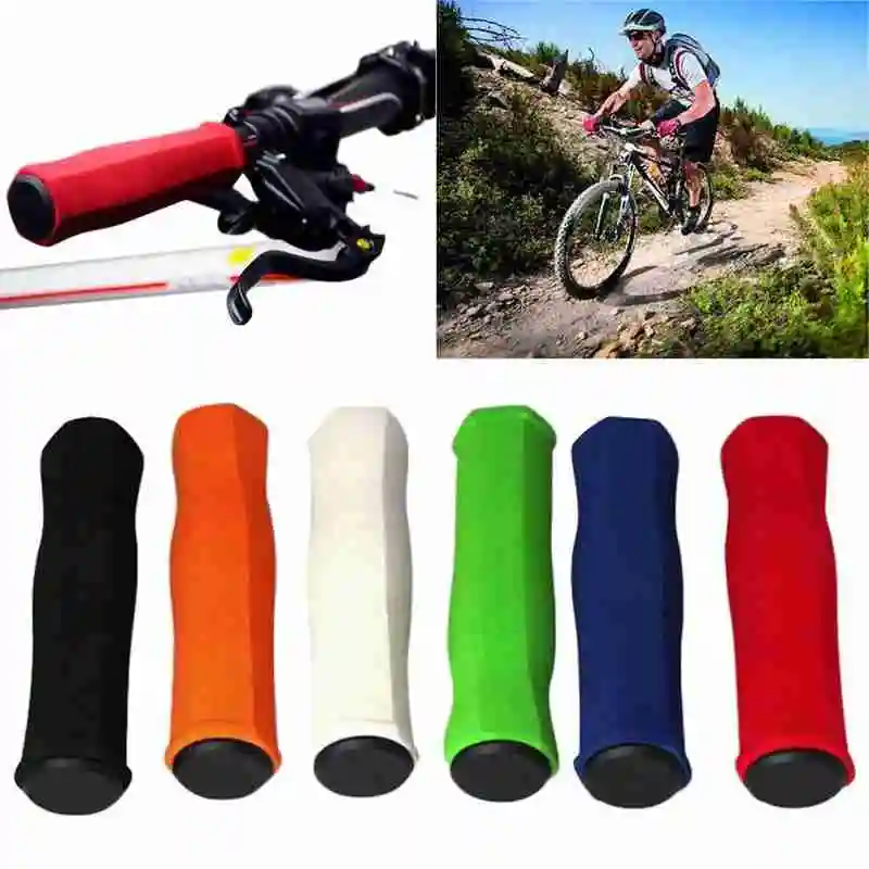

A pair of mountain bike handle cover, bicycle handle cover, accessories handle sponge cover, anti-skid color bicycle L1Y5
