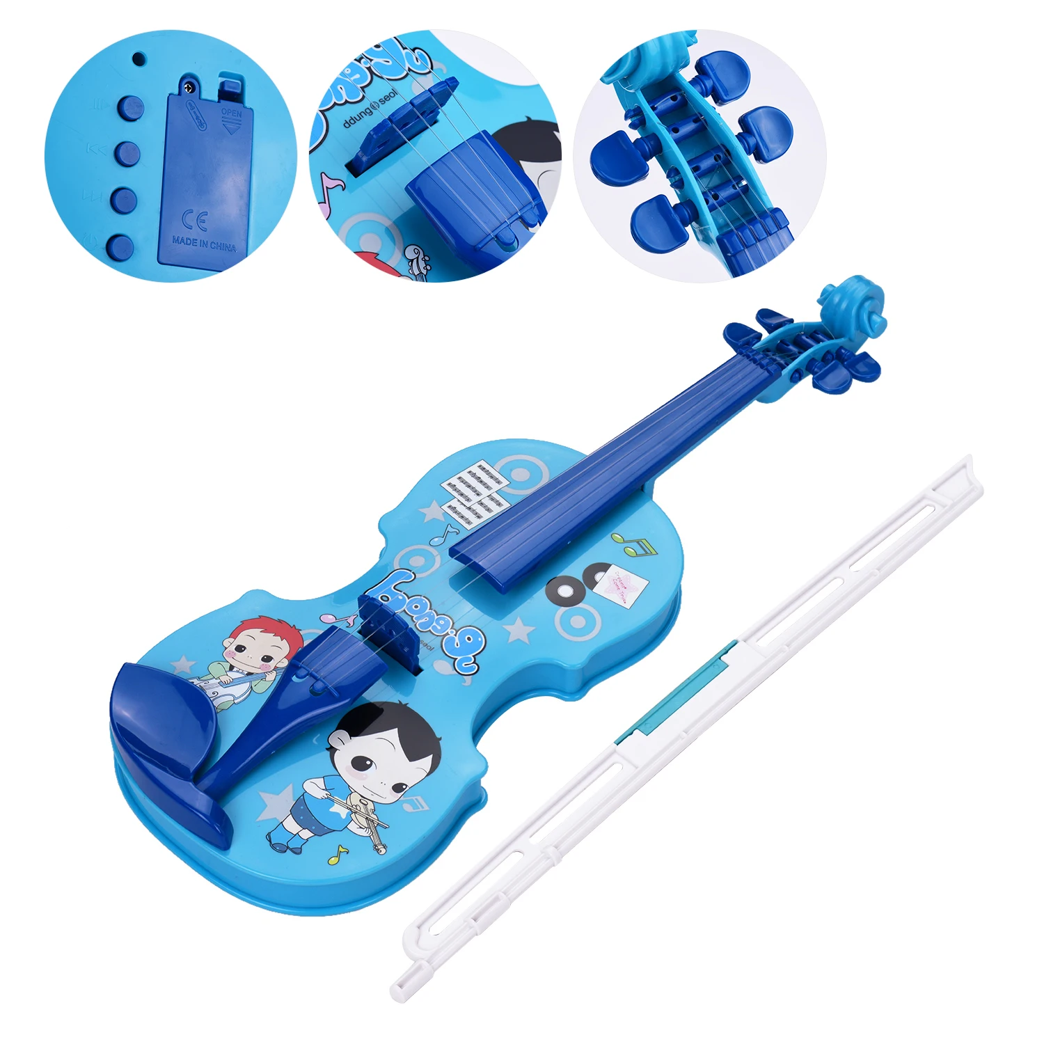 Платье для маленьких скрипки с лук забавная развивающая Музыкальные инструменты