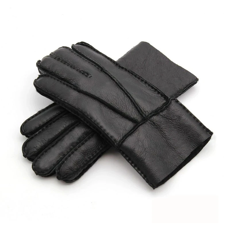 Перчатки мужские кожаные с овечьим мехом|Мужские перчатки| |