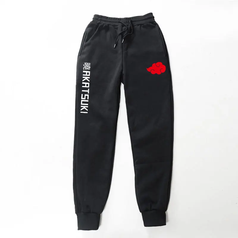 

Japanese Anime Pants akatsuki Fleece Trousers Printed Men Women Jogging Pants Hip hop Streetwear comfortable Sweatpants