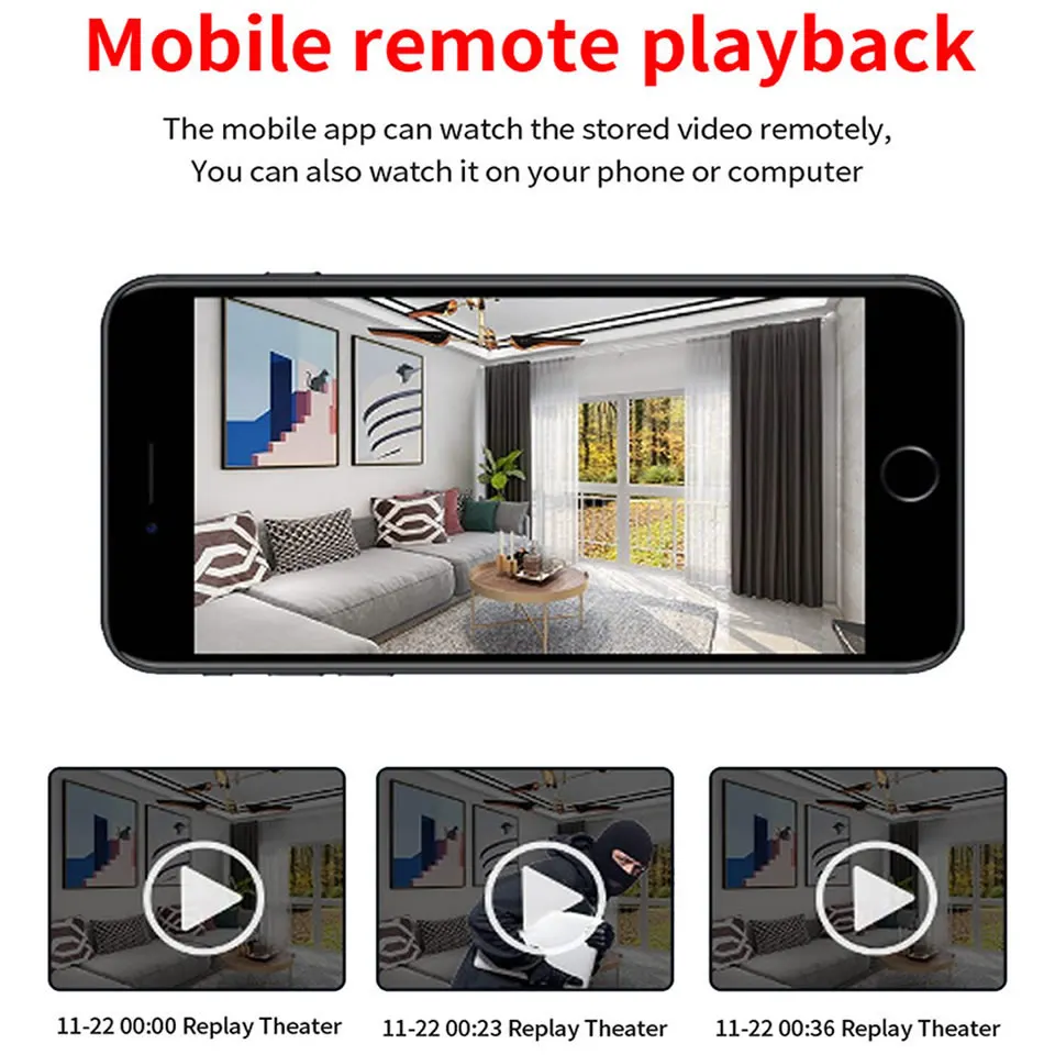 A21 HD мини Wi Fi камера 1080P ИК ночного видения домашняя видеонаблюдения детектор