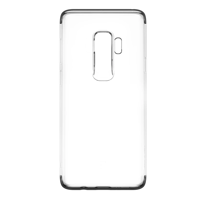 Чехол Baseus для samsung Galaxy S9 Plus, ультра тонкий прозрачный мягкий силиконовый чехол из ТПУ для samsung S9 S9Plus, чехлы - Цвет: Черный