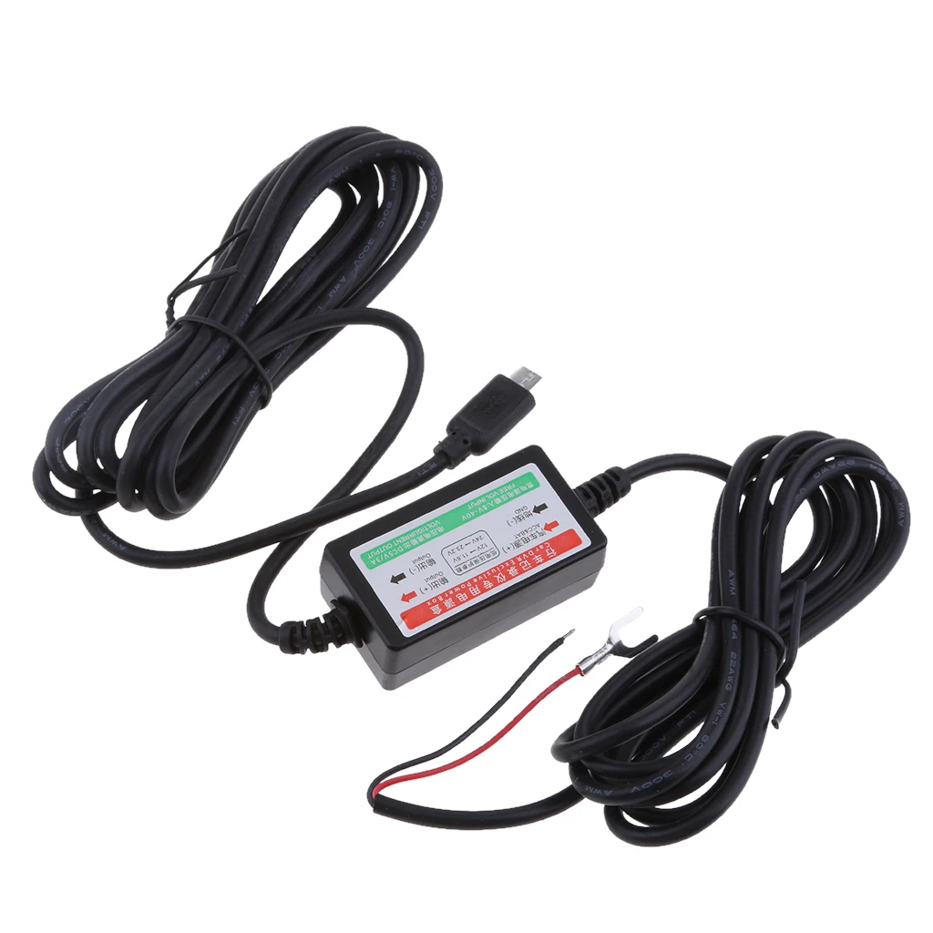 DC 8 40V до 5V 3A автомобильное зарядное устройство микро USB кабель для камеры рекордер