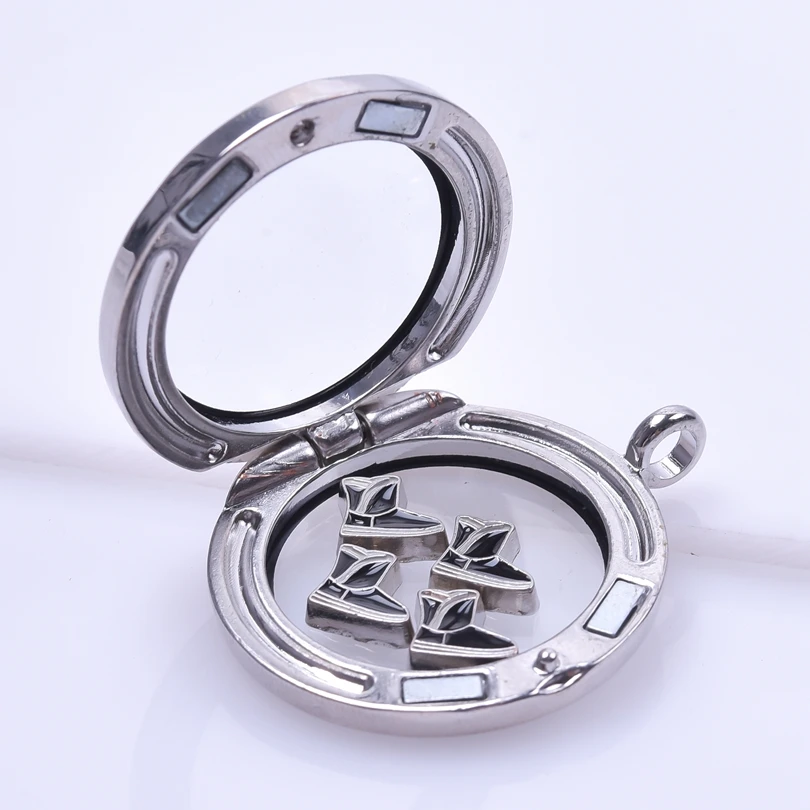 20 шт. Allloy черные снежные подвески для обуви Плавающие Подвески внутри