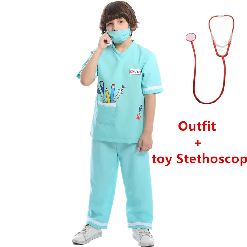 Больничный врач детский хирургический доктор униформа для мальчиков карьерный