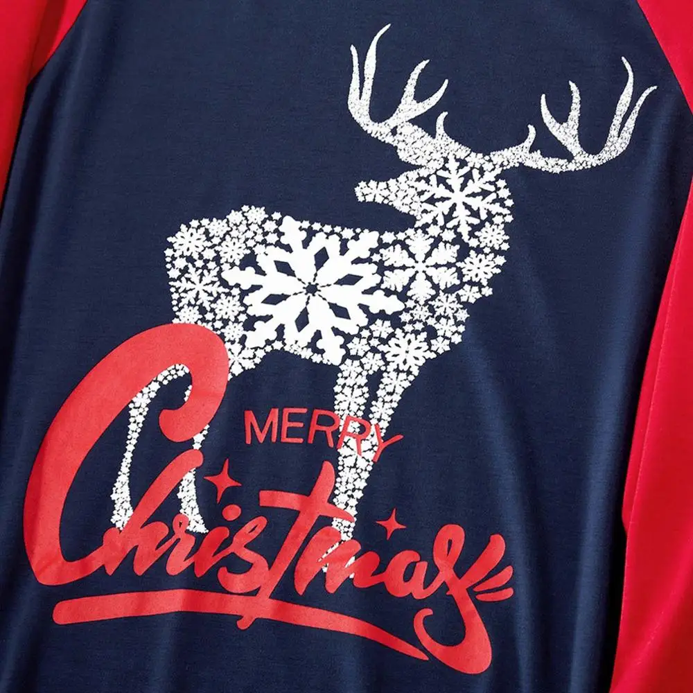 

Merry Christmas Family Pajamas Pants Set Family Christmas Elk Letter Pajamas Sets Family Matching Outfits Clothes Soft Sleepwear