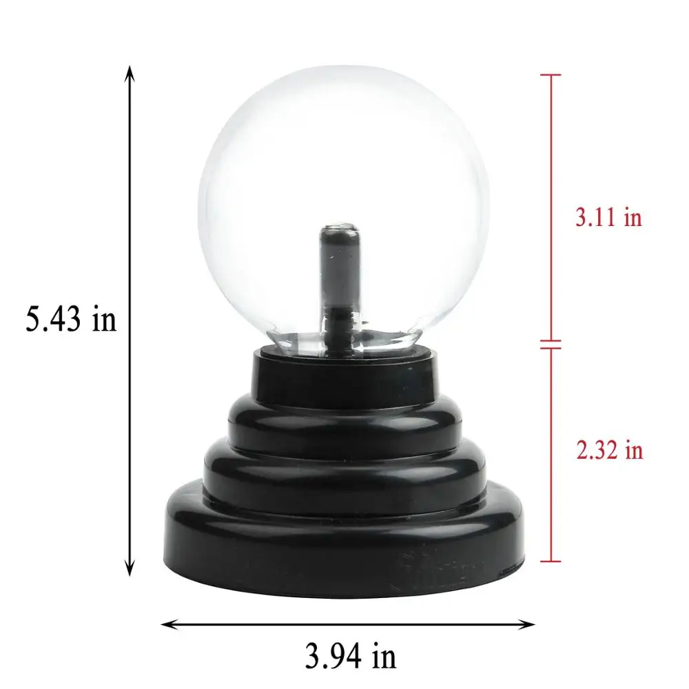 Sunligoo Plasma Ball Light Thunder Lightning Plug In Touch Sensitive USB или питание от аккумулятора для
