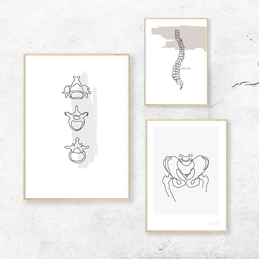 Абстрактная линия зубов Современная стоматологическая клиника настенное