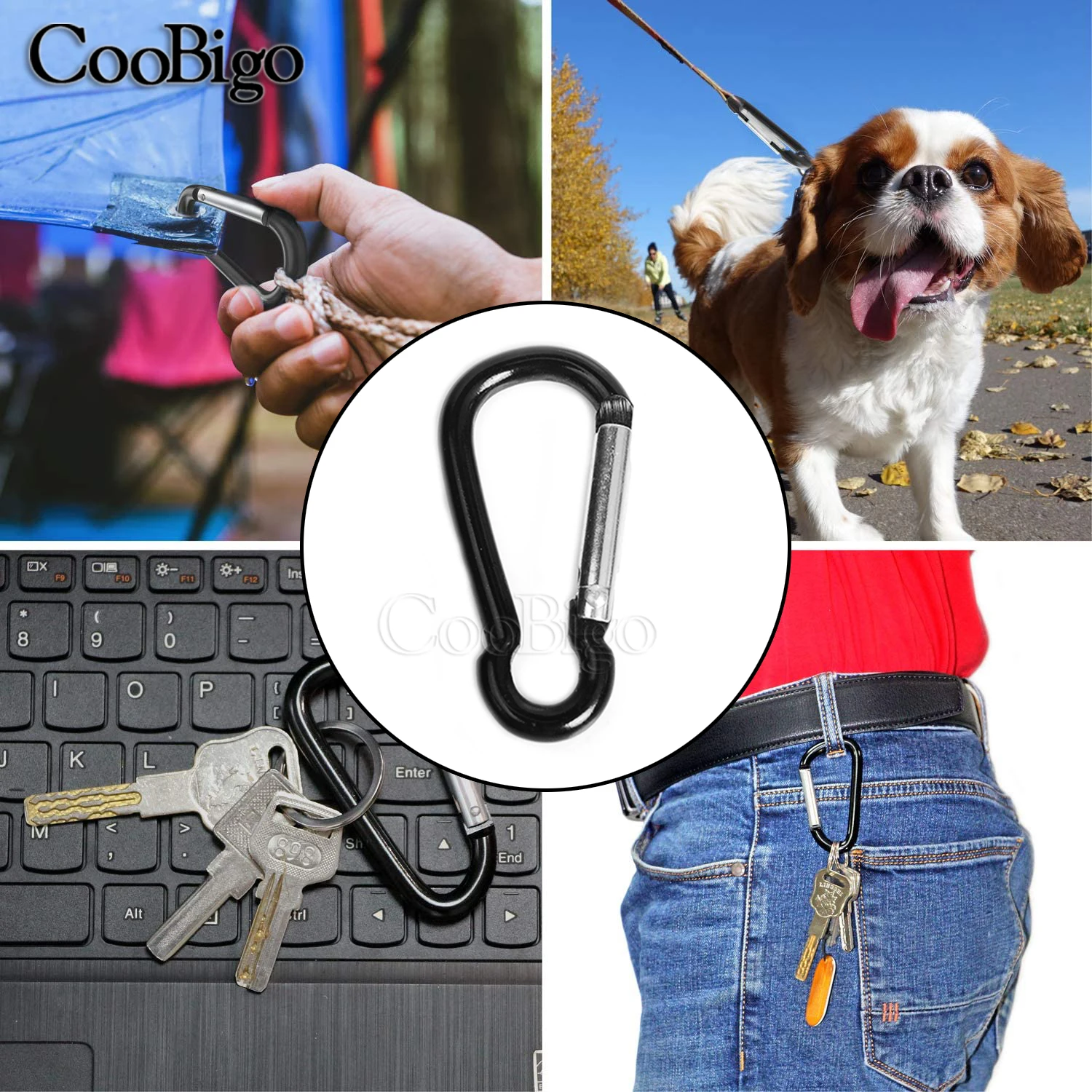 Карабин алюминиевый крюк клипса D Форма пружинная защёлка Paracord пряжки для