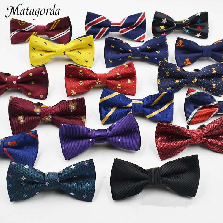 

Matagorda Children's Bow Tie Jacquard Baby Necktie Tie Baby Kid Classical Pet Striped Butterfly Elastic Cord BowTie 53-Color