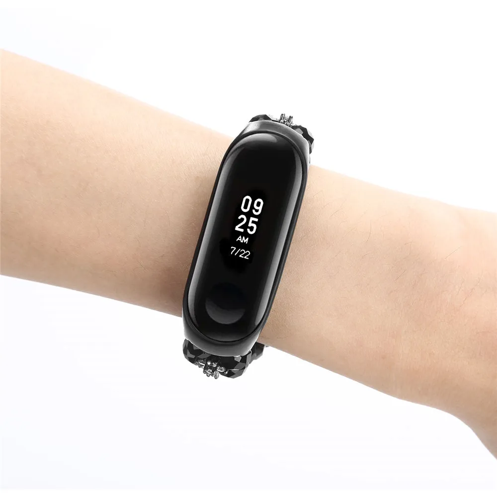 

Fashion Crystal Style Women Bracelet for Xiaomi Mi Band 5 4 3 Watch Strap Elastic Stretch Wristband Belt for MIband5 Watchband