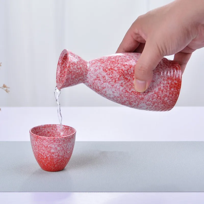 Японская теплая колба для вина желтый набор ликера сакэ керамический кувшин