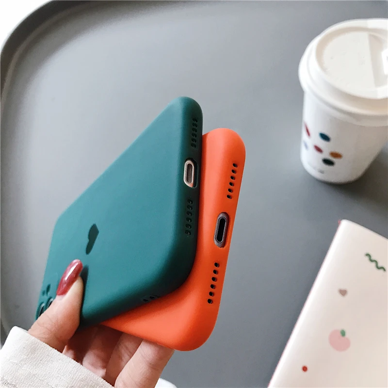 

Frosted Lens protection Silicone heart phone cover for iphone 12 11 pro max mini cases case