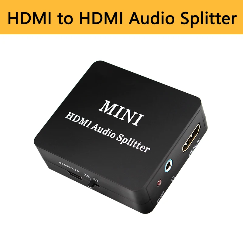 HDMI аудио сплиттер до 3 5 мм разъем SPDIF коаксиальный выход усилитель декодер 2CH/5.1CH