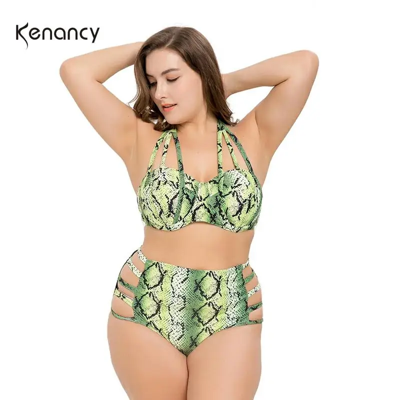 Купальник Kenancy большого размера бикини с высокой талией Раздельный купальник