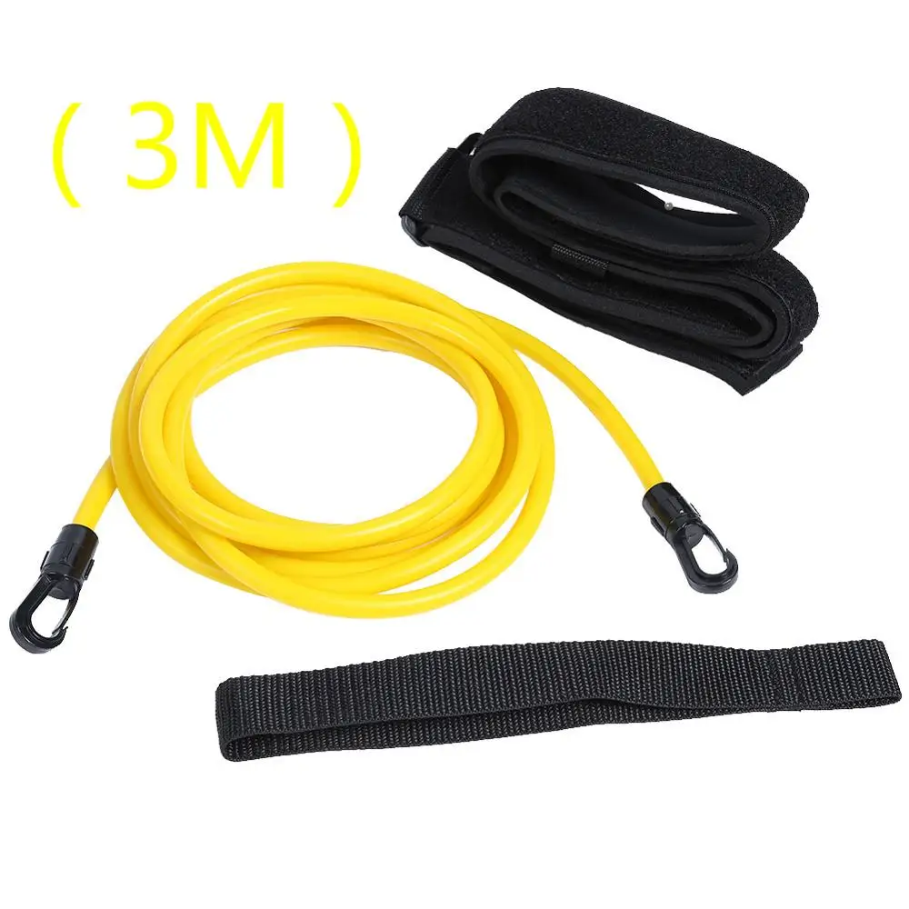 3m Yellow Регулируемый эластичный пояс для тренировок по плаванию, Веревка безопасности для плавания, латексные трубки для бассейна, различные технические характеристики, стильные аксессуары - Цвет: 3m Yellow