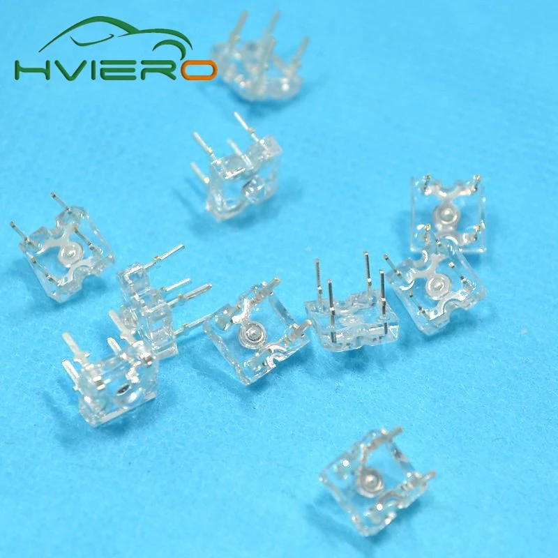

100pcs 3mm White Red Green Blue Yellow Piranha Super flux Diode LED Dome Led Lamp Wide Angle Super Bright Leds 4-Pin Diodes Bulb