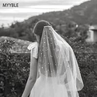 beautiful long pearl veil one layer 3m bridal veil cathedral 3 meters ivory wedding veil with pearlsmyybl 2020 bride accessories