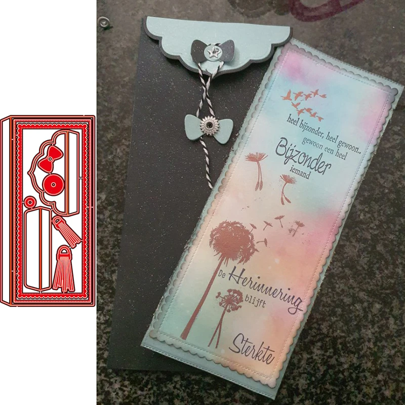 

Slimline Набор конвертов для карт металлические стальные Вырубные штампы для «сделай сам» Скрапбукинг декоративная бумага/фото карты тиснение...