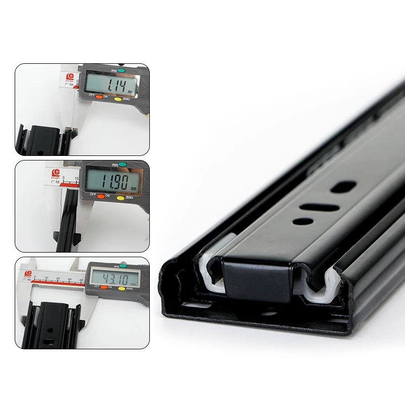 10 &quot-20&quot холоднокатаные стальные направляющие для ящиков мягкие закрытые