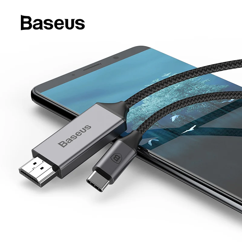 Baseus usb type C к HDMI кабель для huawei P20 mate 20 Pro USB C к HDMI разветвитель для MacBook samsung Galaxy S8 S9 адаптер