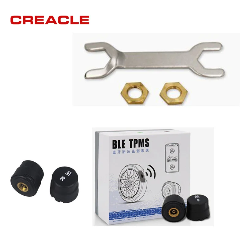 

Best New MOTO TPMS BLE TPMS Motorcycle Bluetooth4.0 Monitoring 2 External Sensors For IOS / Android in cellphone In stock