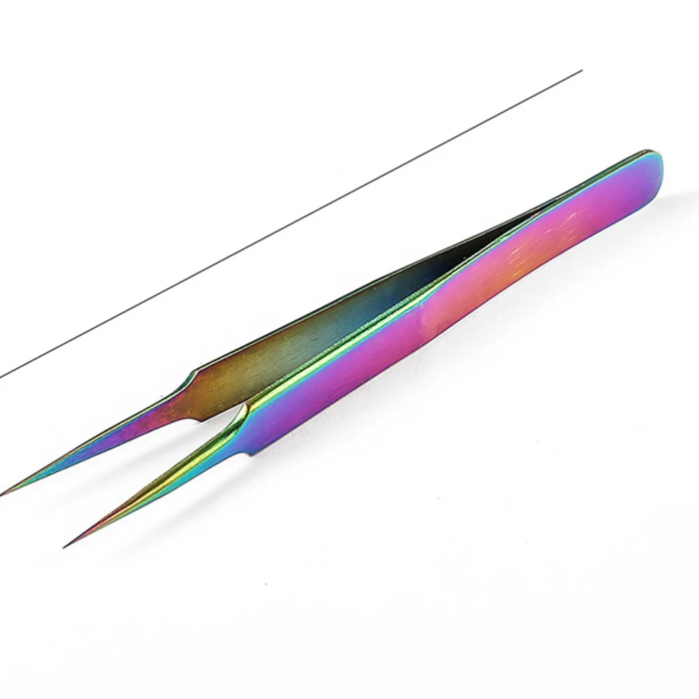 

5Pcs Multi-Purpose Tweezers Stainless Steel Tweezers Grafting Eyelashes Electroplating Tweezers