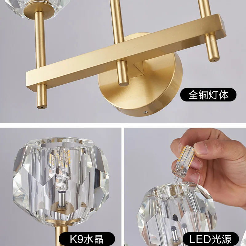 

lamparas de techo colgante moderna light gooseneck nordic decoration home led mirror light bedside bedroom corridor wall lamp